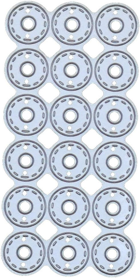 Cutting Dies Kit English Words Metal Stencils Scrapbooking Tools DIY Craft Embossing Template for Paper Card Making Album Arts Supplies (Circle bu...