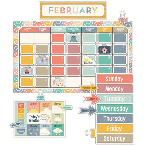 We Belong Calendar Bulletin Board Set...
