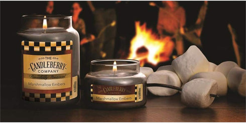 Candleberry Candles | Strong Fragrances for Home | Hand Poured in The USA | Highly Scented | 135 Hour Burn Time | Large Jar 26 oz (Marshmallow and...