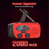 Solar Emergency Hand Crank Weather Radio, Portable Self Powered NOAA AM/FM Radios with SOS Alarm LED Flashlight 2000mAh Smart Phone USB Charger fo...