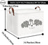 HIYAGON Baby Basket - Cute Elephant Toy Storage Bin Organizer Box Gift Basket for Boys and Girls (Love Elephants)...