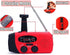 5000mAh Hand Crank Emergency Weather Radio, AM FM NOAA Solar Radio with Led Flashlight and Earphone Jack, Power Bank Charger for Smartphone, Self ...