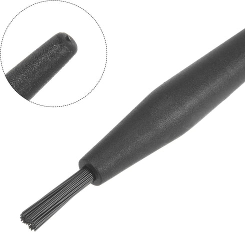uxcell 4 Pcs Antistatic ESD Brush Portable Plastic Handle Nylon Lab Cleaning Brushes for Electronics Keyboard PCB BGA Repair Soldering, 18x4mm Bri...