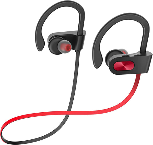 Bluetooth Headphones, Deep Bass Wireless Running Headphones w/16 Hrs Playtime, Bluetooth Earbuds in-Ear w/Earhooks, IPX7 Waterproof Sports Earphon...