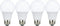 TCP LED 60 Watt Equivalent A19 | 4 Pack | Cool White (4100K) Shatter Resistent | 800 Lumens | 10,000 Hours | Non-Dimmable Light Bulbs...