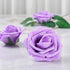 Artificial Flowers 25pcs Real Looking Purple Foam Fake Roses with Stems for DIY Wedding Bouquets White Bridal Shower Centerpieces Arrangements Mot...
