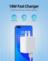 18W Quick 3.0 Fast Wall Charger Fit for All Android Phone Power Cord Adapter...