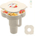 Snack Bowl with Lid for Stanley 30 oz Tumbler with Handle, Silicone Snack Tray Snack Ring for Stanley Cup Accessories, Suitable for Car Cup Holder...