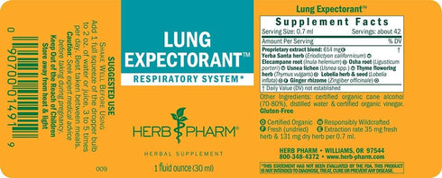 Herb Pharm Lung Expectorant Liquid Herbal Formula to Support Respiratory Immune Response - 1 Ounce (Pack of 1)...
