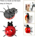 Metal Garden Decor for Outside Cute Ladybugs Yard Art Lawn Ornaments Wall Sculptures & Statues Outdoor Fence Decorations for Patio - Set of 4...
