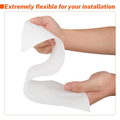 Waterproofing Membrane Fabric, 6 Inch X 75 Foot Roll Anti-Fracture Membrane Fabric, Non-Woven Waterproof Fiberglass Mesh Tape for Bathroom Shower ...