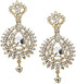 Rhinestone Round Drop Indian Earrings With HeadPiece Maang Tikka For Women...