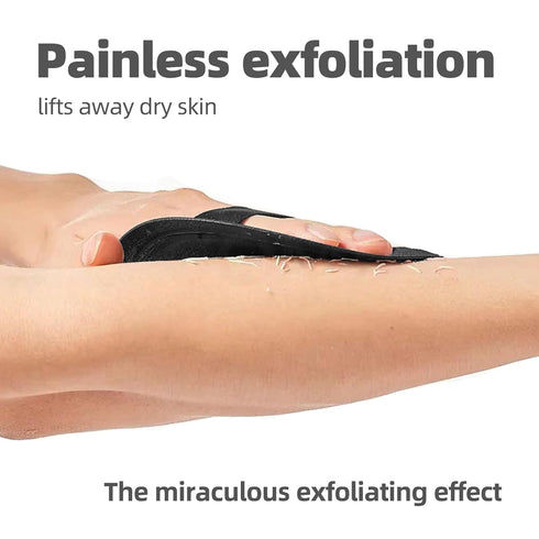 Deep Exfoliating Bath Mitts - Great for Spray Tan Removal or Keratosis Pilaris -Scrubbing Dead Skin Shower Gloves (2 pieces of fine lines)...
