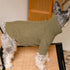 Fitwarm Thermal Knitted Dog Sweater Doggy Winter Coat Pet Clothes Doggie Turtleneck Jacket Puppy Outfits Cat Sweatsuit Sage Green X-Large...