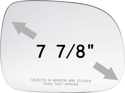 Side Mirror Glass fit for 2004-2006 LEXUS RX330 2006-2008 LEXUS RX400H 2007-2009 LEXUS RX350 Passenger Right Mirror Glass Replacement No Backing P...