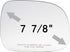 Side Mirror Glass fit for 2004-2006 LEXUS RX330 2006-2008 LEXUS RX400H 2007-2009 LEXUS RX350 Passenger Right Mirror Glass Replacement No Backing P...