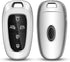 QBUC for Hyundai Key fob Cover,Soft TPU 360 Degree Car Key Case Protector with Keychain Compatible with 2022 2021 2020 Hyundai Sonata Santa fe Tuc...
