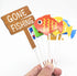 TUKIMA 21 PCS Pastel Blue Fishing Cake Toppers for Birthday & Baby Shower Parties...