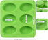 Newk Silicone Oval Soap Molds, 6-Cavities DIY Handmade Soap Mold with Mixed Flower Patterns for Milk Soap...