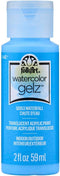FolkArt Watercolor Gelz Acrylic Craft Paint, Waterfall 2 fl oz Translucent Gel Acrylic Paint Perfect for Indoor and Outdoor Arts and Crafts Projec...