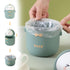 Cute Desktop Trash Can Wastebasket with 90 Trash Bags, Creative Mini Countertop Garbage Can with Lid, Small Plastic Storage Bin for Home Kitchen D...