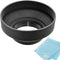 55mm Soft Rubber Lens Hood for Sony Alpha a7, Alpha a7 II, Alpha a7 III Camera with 28-70mm Lens, a6600 Camera with 18-135mm Lens...