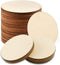 25 Pcs 4 Inch Wood Circles, Unfinished Wood Circles Round Disc Cutouts, 1/9 Inch Blank Round Wooden Circles for DIY Crafts, Painting, Staining, Co...