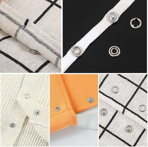 Censib 200 Sets Snap Button Kit with Snap Fastener Tool for Clothing Fabric?800pcs Button Snaps 9mm)...