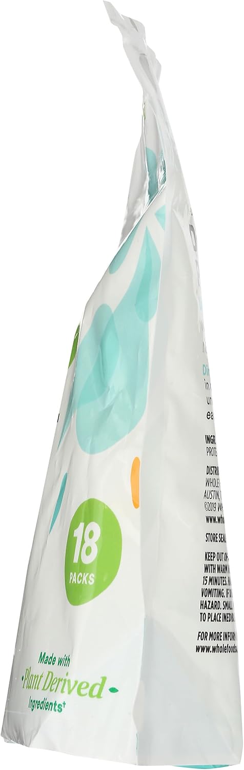365 by Whole Foods Market, Powdered Detergent Dishwasher Packs, Unscented, 18 Count...