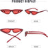GIFIORE Retro Small Cat Eye Sunglasses Y2K Tinted Colored Lense Black Skinny Tiny Sun Glasses...