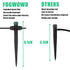 Drip Irrigation Emitters for 1/4" Drip Tubing,Adjustable 360 Degree Automatic Irrigation Drippers on 5" Arrow Stake for 4-7mm Irrigation Watering ...