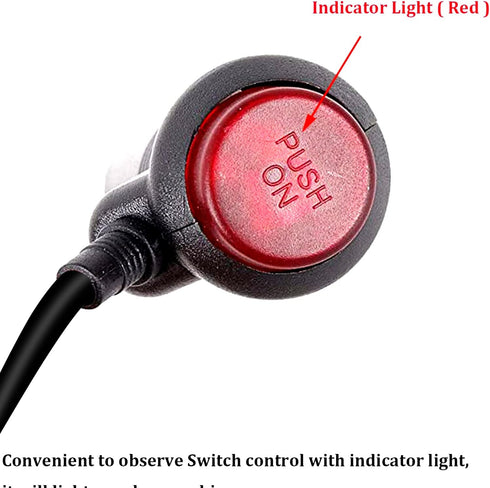 LeeKooLuu T9 Car Charger Cigarette Lighter Adapter Plug Cord with ON/Off Switch for Rear View Camera Monitor Systems with 6ft Cord Extension Cable...