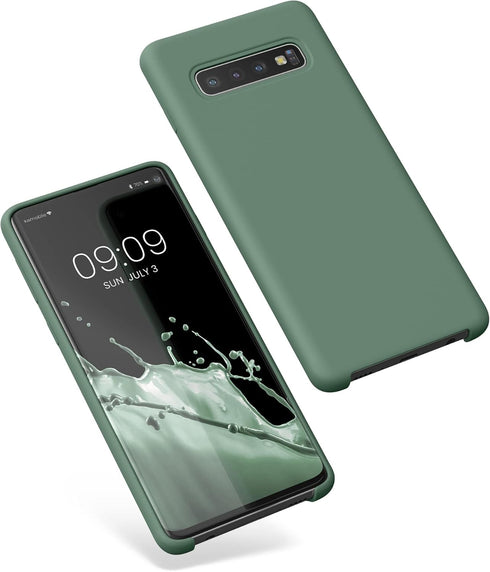 kwmobile Case Compatible with Samsung Galaxy S10 Case - TPU Silicone Phone Cover with Soft Finish - Forest Green...