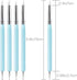 10 PCS Silicone Polymer Clay Sculpting Tool Pen Rubber Tip Color Shaping Wipe Out Carving Pen Brush Modeling Dotting Tool Pottery Craft...