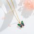 Butterfly Necklaces For Women Trendy 18k Gold Plated Butterfly Pendent, Moon Planet, Bee, Swan,Teardrop, Dolphin, Heart,Angel Pendant Gifts For Wo...