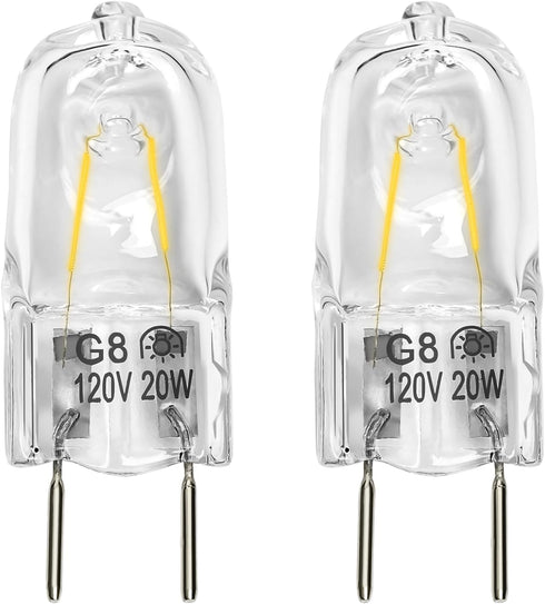 Belleone Microwave Light Bulb Fit for GE Samsung Kenmore Maytag Elite Over The Stove Range Oven, Halogen Light Bulb with G8 Bi-pin Base 20W Microw...