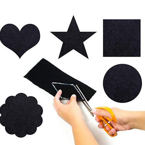 Adhesive Felt Sheet Black Felt 8.3x11.8in 1mm Fabric Adhesive Sticky Back Felt Sheets for Art and Craft Making (5PCS)...