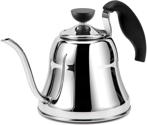 Tea Kettle for Stovetop, Barista's Choice Gooseneck Pour Over with Flow Control, Food Grade Stainless Steel Water Kettle, Tea Pot for Home & Kitch...