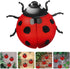 Luxshiny 2pcs Metal Garden Decor for Outside Cute Ladybugs Yard Art Lawn Ornaments Wall Sculptures Statues Fence Patio Garden Outdoor Decorations ...