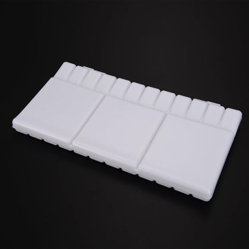 Shappy Watercolor Palette 33 Compartments Folding Paint Tray with 28 Wells and 5 Mixing Areas Plastic Painting Pallet with Thumbhole and Brush Hol...