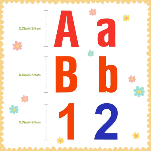 Tenare 268 Pcs Bulletin Board Letters Alphabet Letters Numbers and Punctuation Cutouts Letters Fun Bulletin Board Set for Classroom Chalkboard Bul...