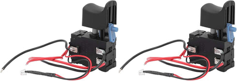 Drill Switch 2pcs Power Tool Switch with lighting function great replacements of the old or damaged drill bits...
