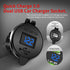DAIERTEK Quick Charge 3.0 USB Charger Socket Car Aluminum Waterproof Dual Power Outlet Fast Charger with Blue LED Voltmeter & Wire 10A Fuse for 12...