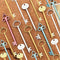 40 Pieces Novelty Key Style 0.5 mm Gel Ink Pen, Magnolora Creative Office Stationary School Supplies Fine Point Ballpoint Black Ink Gel Pen, Rando...