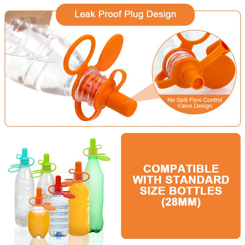 Morlike Baby Water Bottle Cap Silicone Bottles Top Spout Adapter Replacement for Toddlers Kids and Adults, Protects Kids Mouth - No Spill & BPA Fr...