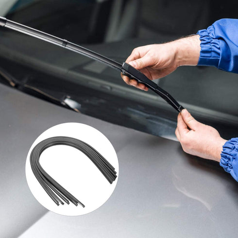 BESPORTBLE Black Windshield Wiper Blades Refills Replacement Car Vehicle Insert Rubber Strips for Wipers 10 Pieces 6mm...