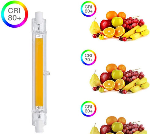 118mm R7S COB LED Light Bulb 15W J Type T3 Shape Flood Light 100W Halogen Replacement Double Ended Floodlight for Speciality Lighting Landscape Li...