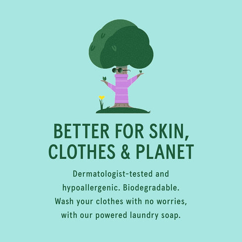 Ingredients Matter Powder Laundry Soap - Lavender Scent, Hypoallergenic Detergent, Natural & Eco-Friendly, Plastic Free, Made in USA, Natural Esse...