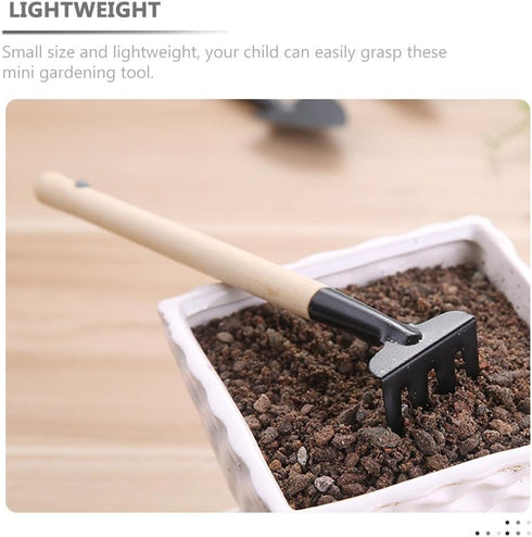 GANAZONO 8 Sets Mini Tool Shovel Fairy Gardens Tool Miniature Tools Pot Plant Hand Rake Garden Tool Bonsai Plant Miniature Garden Tool Bonsai Tool...