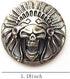 brandname Duolai 10pcs Antique Indians Skull Head Carving Craft Purses Leather Decoration Conchos Buttons Metal Stud Screw Back Rivet Personality ...